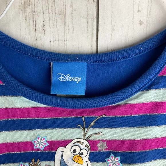 Disney Frozen 18m Olaf Striped Dress Overlay - Picture 6 of 7